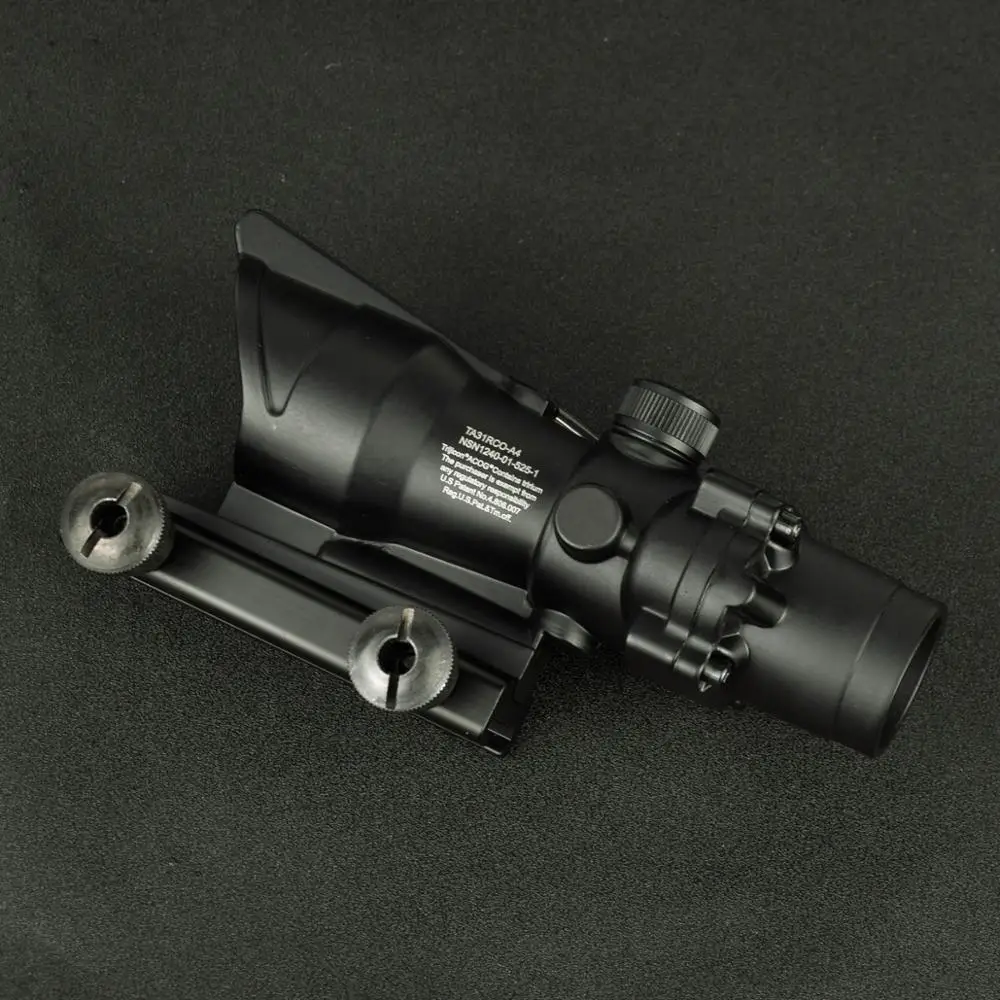 Тактический оптический Оптический Прицел ACOG 1X32 с красной точкой прицел для