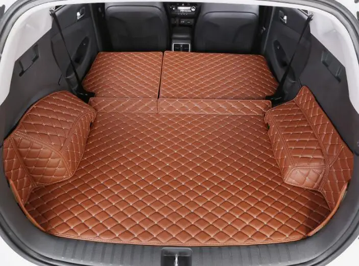

5PCS Car Styling Cargo Liner Car Trunk Mat Carpet Interior Floor Mats Leather Pad Fit For Hyundai Tucson Auto Accessories