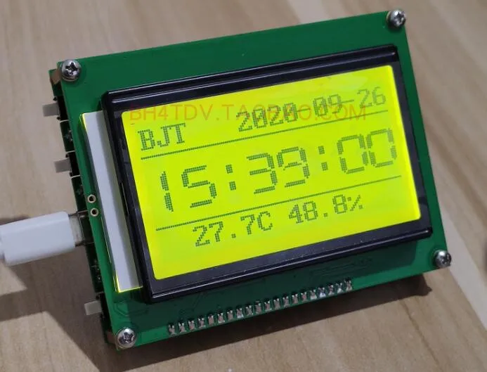 

Комплект часов UTCDouble Show HAM со встроенной автоматической калибровкой GPS, времени, Wi-Fi, температуры и влажности, основная плата SHT20