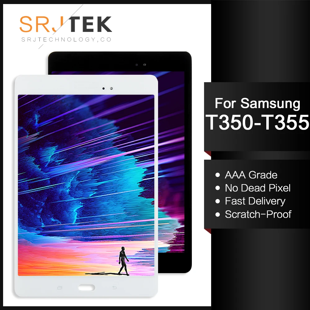 Srjtek 8 0 &quotЖК дисплей для Samsung Galaxy Tab A SM T350 T355 ЖК Матрица сенсорный экран полный