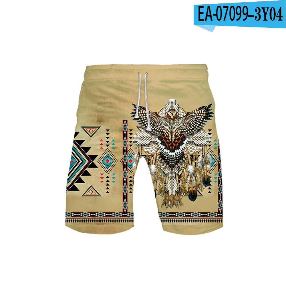 

New custom Indian 3D vacation beach shorts, leisure sports shorts, basketball shorts