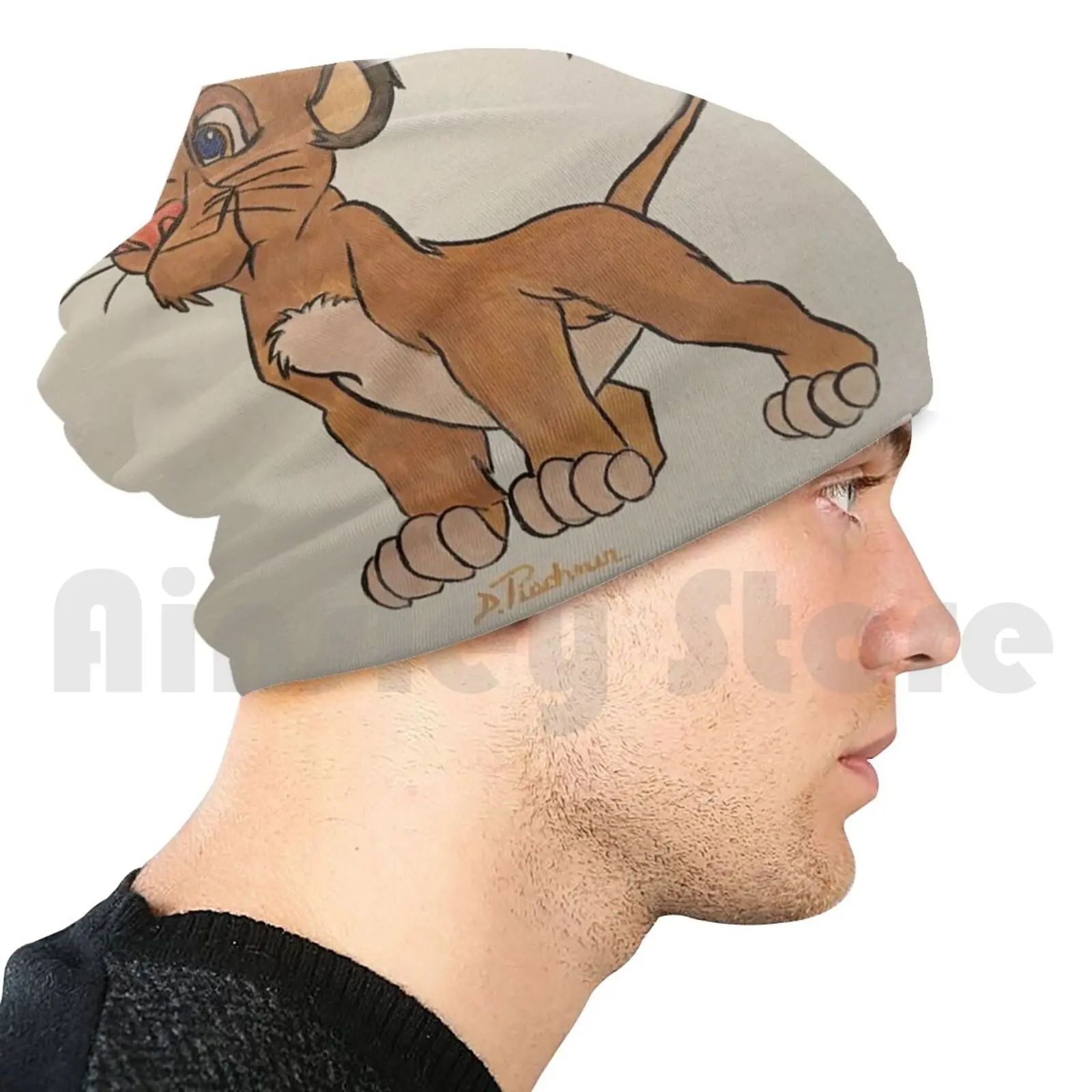 Шапка-бини Simba вязаная шапка в стиле хип-хоп | Аксессуары для одежды