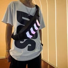 2019 нагрудная сумка для мужчин полотняная поясная сумка для мальчиков уличная Светоотражающая сумка через плечо повседневные дорожные сумки в стиле хип-хоп сумка на плечо