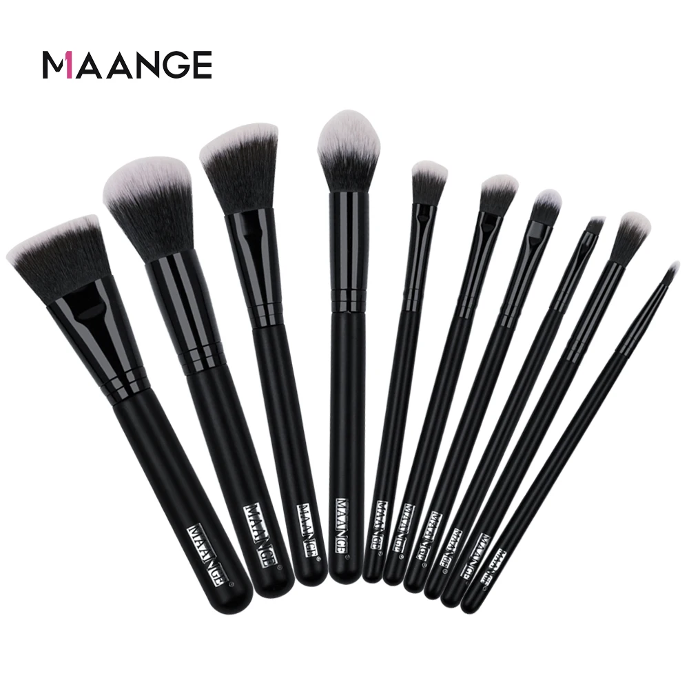 MAANGE 10 шт профессиональный макияж кисти набор Для женщин лица косметический
