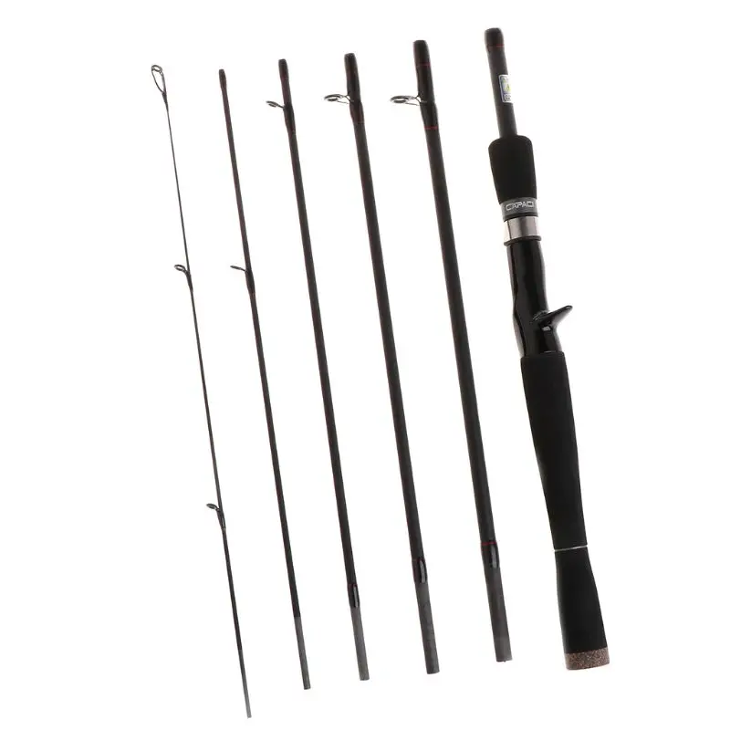 

2.1m/2.4m Fishing Rod 6 Sections Ultra Short Portable For Casting Fishing Carbon Fiber Professional Outdoor Carp Tackle