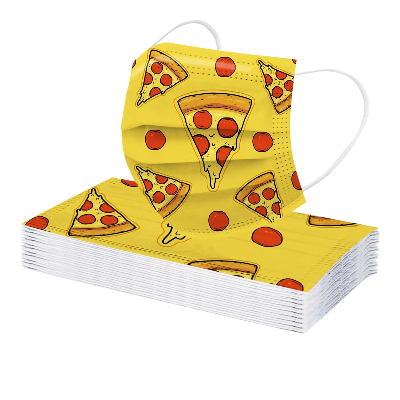 10/50 шт. Маски для взрослых с милым карикатурным принтом дизайнера для лица, одноразовые, модные, дышащие.