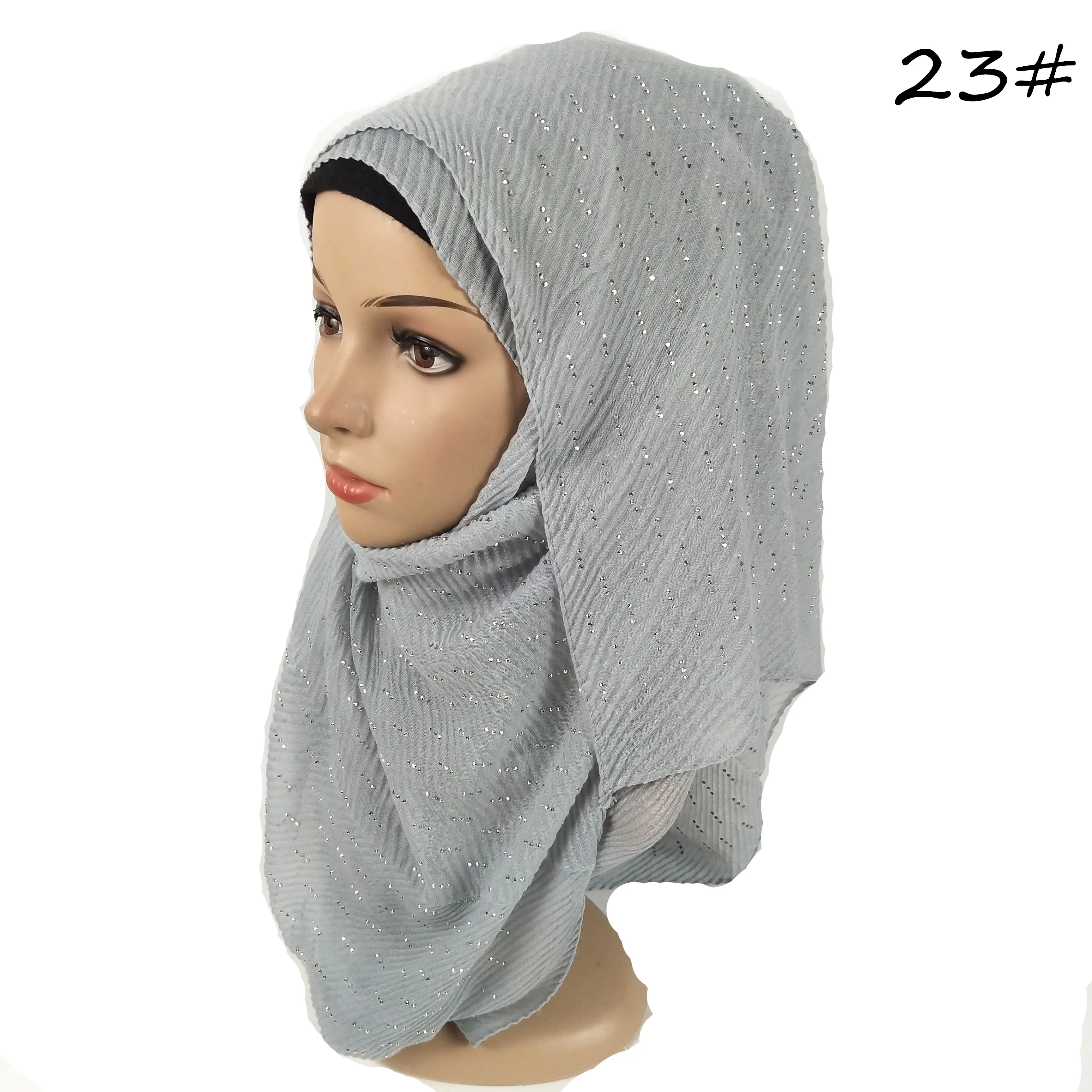 D1 ромбовидная гладкая морщинистая накидка из хлопка и вискозы длинная шаль шарф