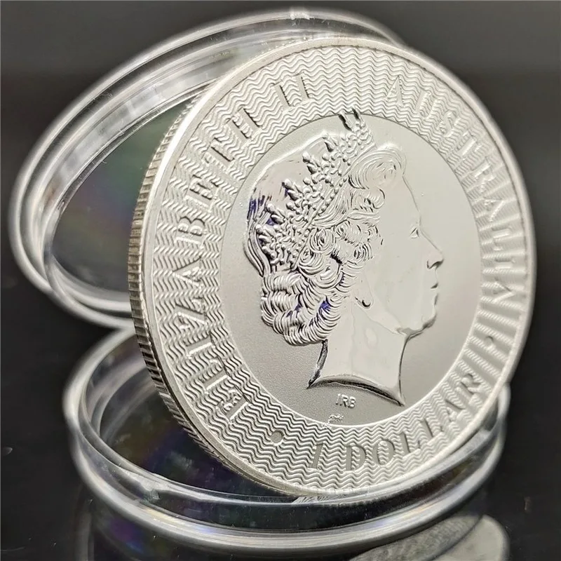 

Dropshipping Silver Australian Kangaroo Commemorative Coin 2021 Animal Commemorative Coin Medal