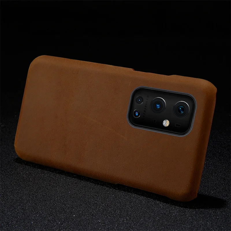 

LANGSIDI Luxury Leather phone case For Oneplus 9 Pro 9R Shockproof back leather cover For One Plus 9pro 8pro T 6T 7T 9 fundas