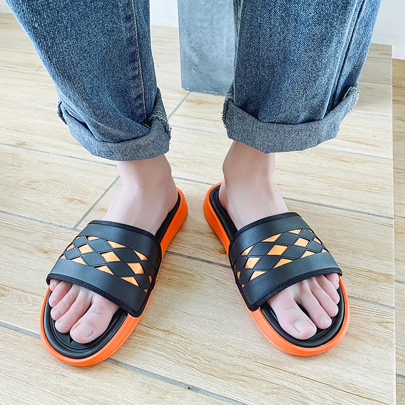 

CYYTL Men Summer Sandals Outdoor Comfortable Soft Hole Shoes Male Breathable Casual Non-Slip Beach Slippers Wading Footwear
