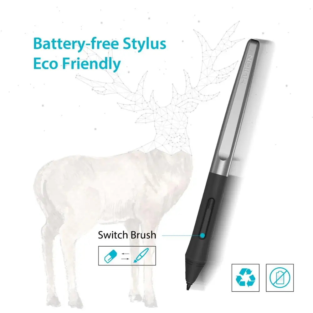 Стилус HUION PW100 для H640P/ H950P/ H1060P/ H610PRO V2/ HS64/ HS610 цифровые графические планшеты