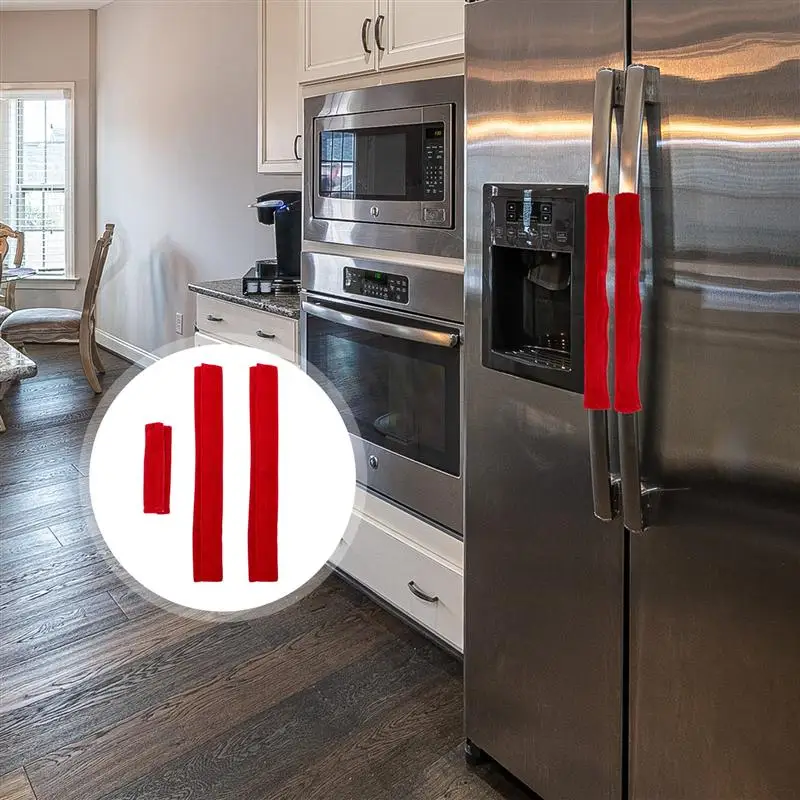 

3Pcs Refrigerator Handle Covers Washable Kitchen Appliance Handle Cover