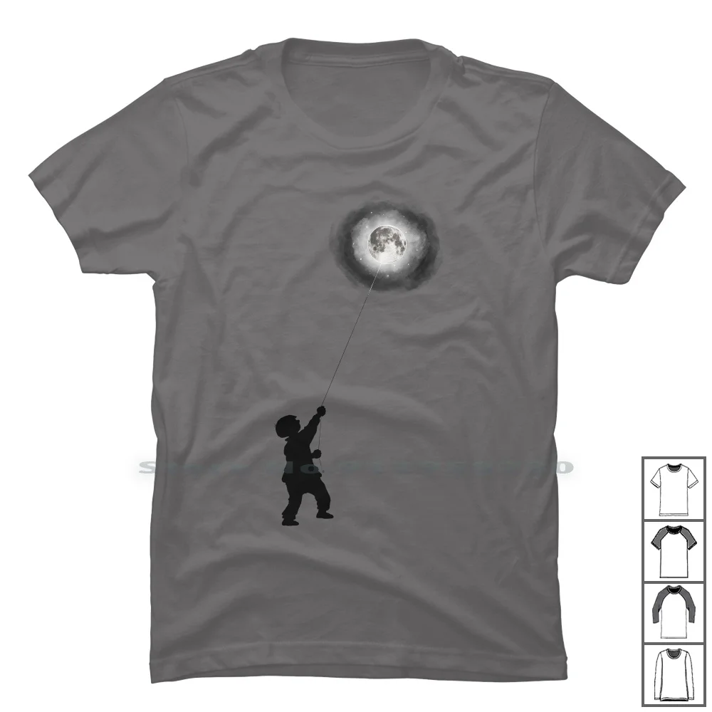 

Детская футболка Moon из 100% хлопка, детская пародия, космос, темп, Луна, детский Ace