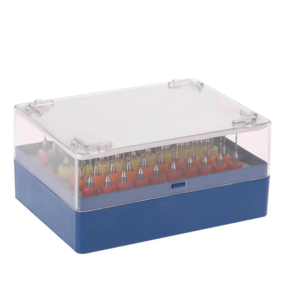 

50*PCB CNC Print Circuit Board Carbide Micro Drill Bits Set Tool 0.5mm-0.9mm