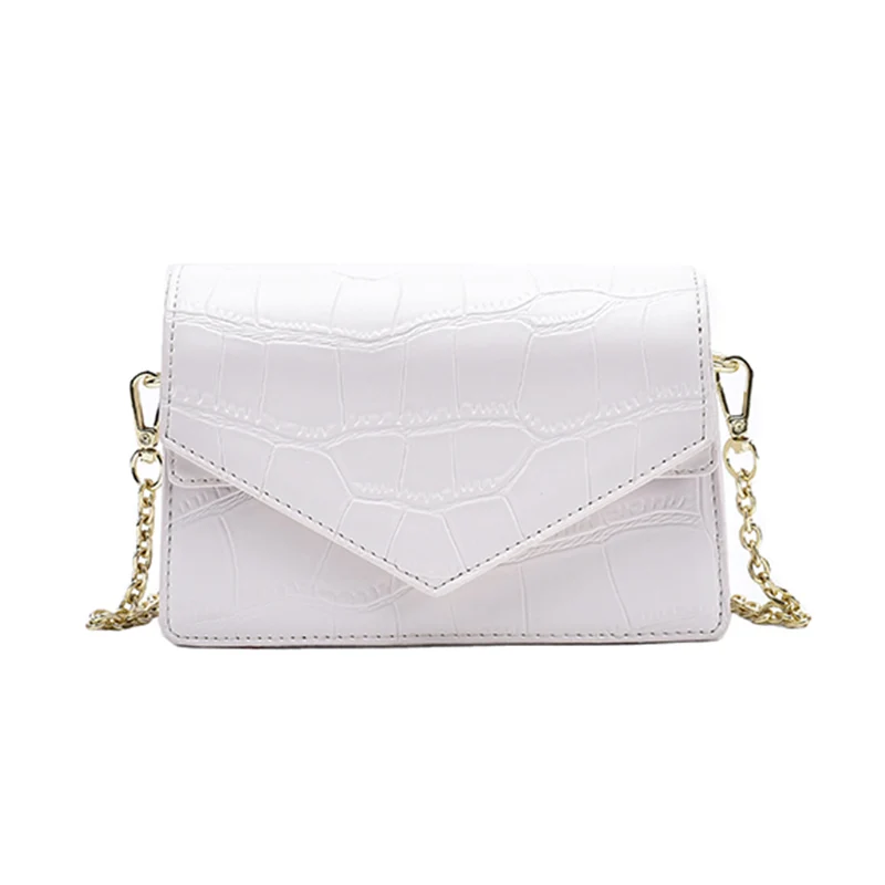 

Luxury Crocodile Pattern PU Leather Crossbody Bags For Women 2020 Fashion Lady Shoulder Handbags Travel Solid Color Bag