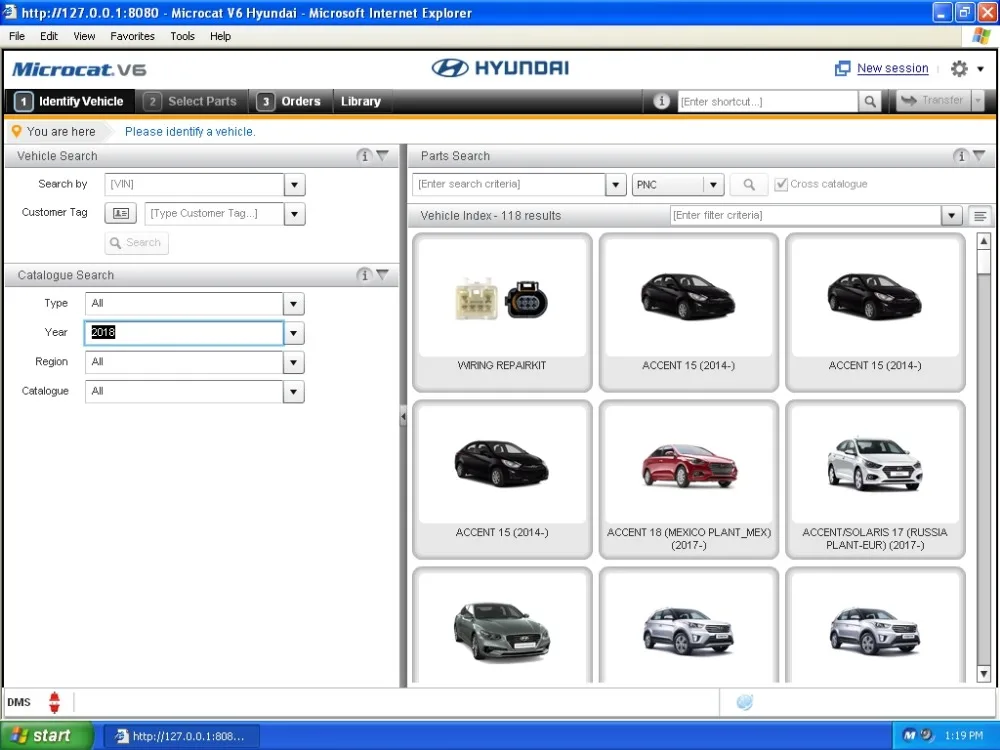 Для HYUNDAI M-CAT V6 [02/2021] автомобили грузовики и автобусы каталог запчастей. Диапазон