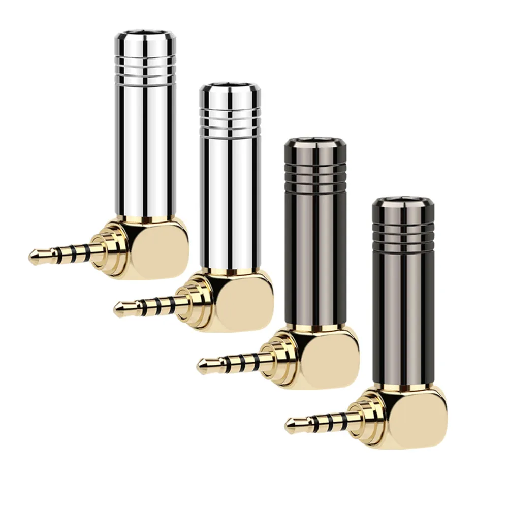 

Переходник для наушников, медный, позолоченный, 2,5 мм, 90 градусов