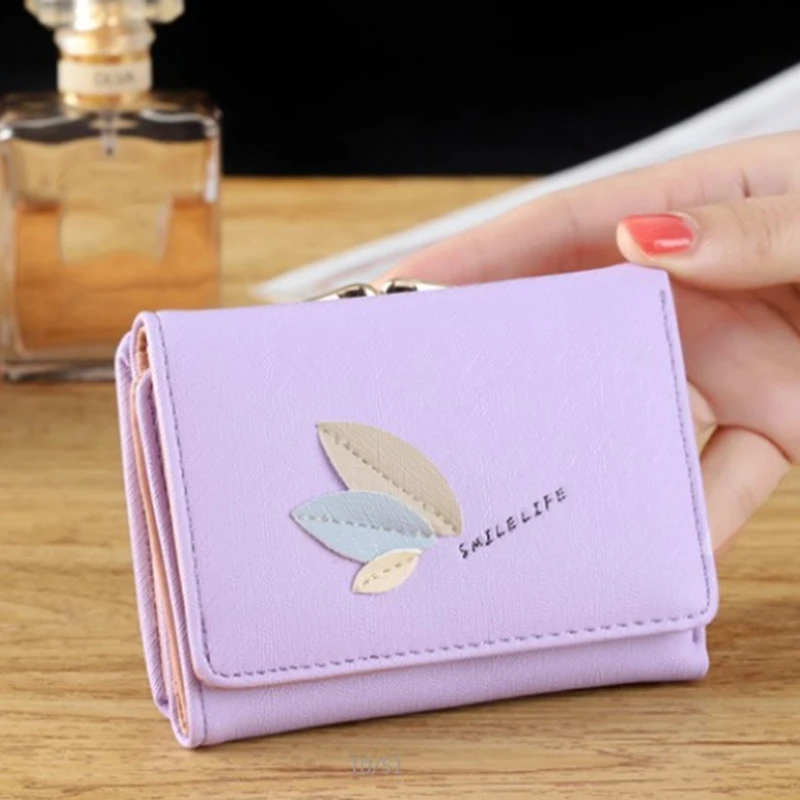 

2020 Fashion Print Women Wallet For Credit Cards Small Luxury Brand Leather Short Womens Wallets And Purses Carteira Feminina