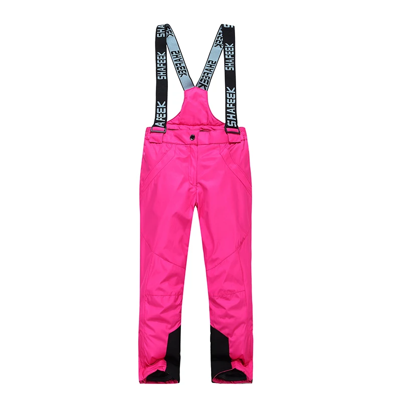Лыжные штаны для мальчиков и девочек стильные Непродуваемые водонепроницаемые