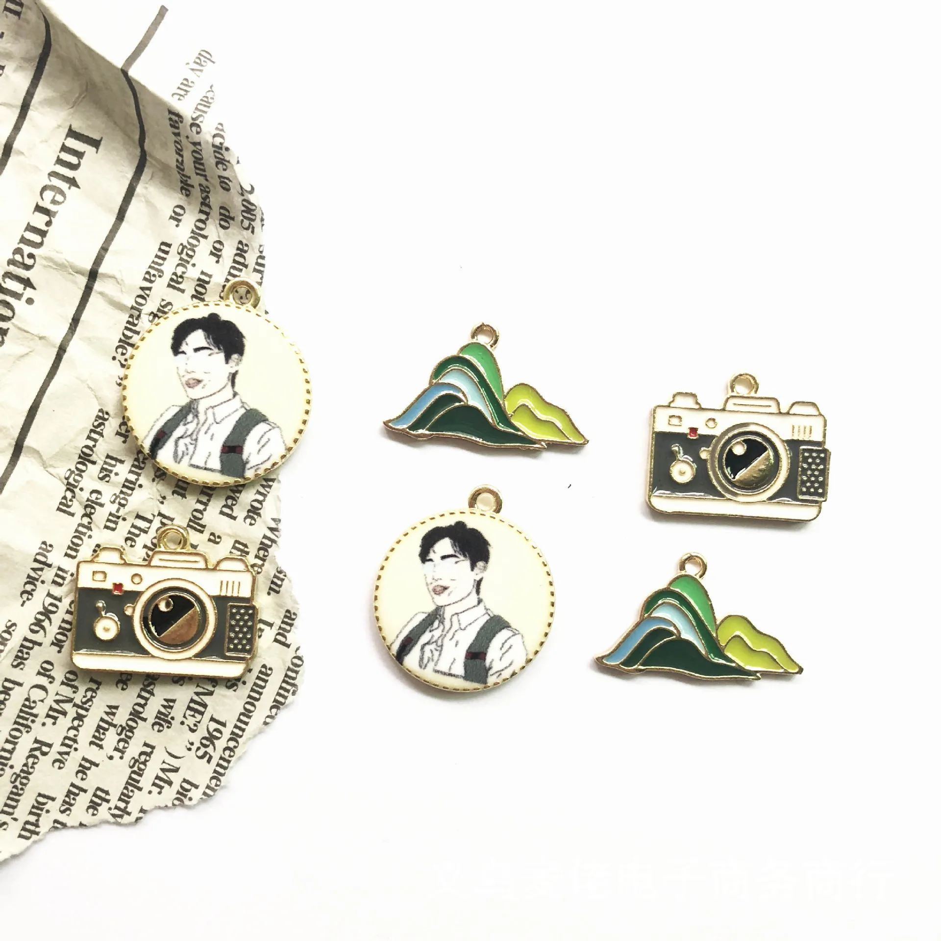 Отпустите гору! Подвески мужские камеры в виде горы металлические подвески