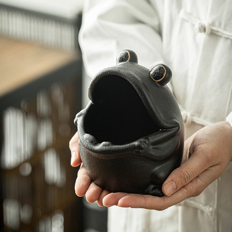 

Каменная пепельница, простая атмосфера, для гостиной, офиса, дома, для мужчин, ретро украшение, креативная личность, большой рот