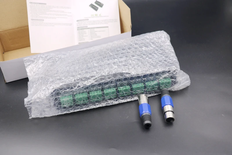 24 канала 3A/CH светодиодный DMX512 декодер DC5 24V контроллер Диммер DMX сигнальный
