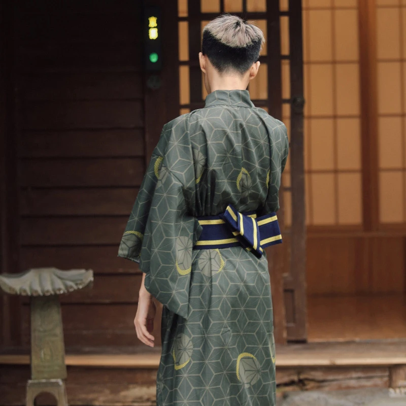 

6Pcs Japanese Cardigan Kimono Man Haori Samurai Clothes Traditional Retro Formal Wear Kimonos Loose Casual 2021 Fashion Robes