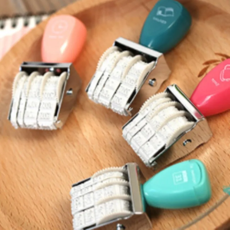 1 шт. Винтаж Пластик Rolling печать месяц дата DIY колеса марки дневник альбом