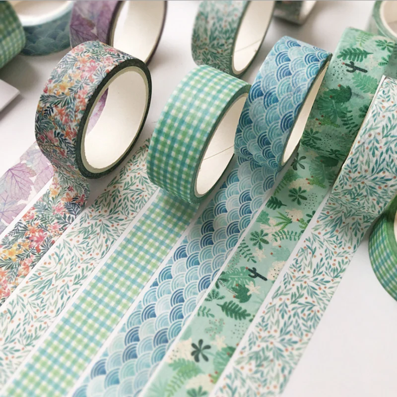 

1.5cmx5m Cartoon Plant Washi Tape Decorative Scrapbooking Bullet Journal Planner Masking Tape Craft Stickers Kawaii Stationery