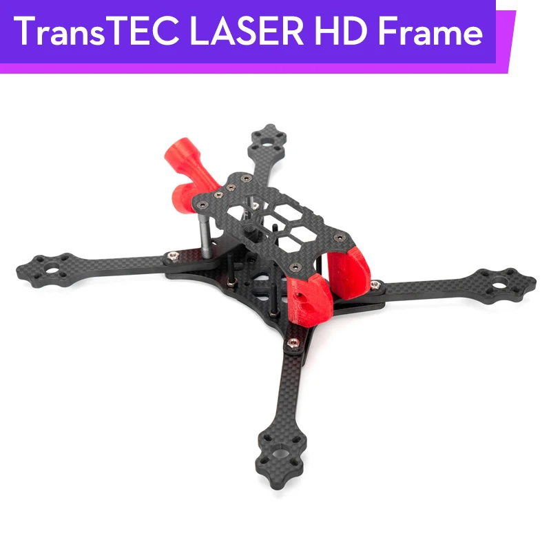 Оригинальная Лазерная HD рамка TransTEC FPV Quadcopter Arm гладкое покрытие углеродное
