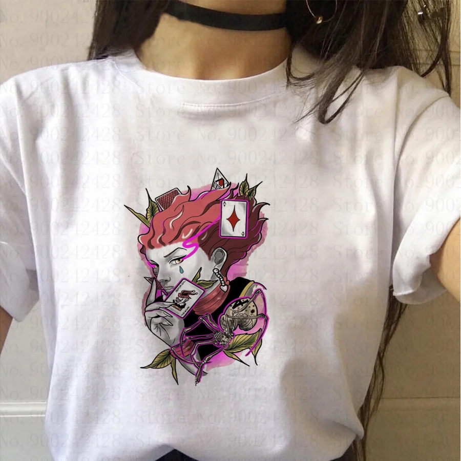 

Kawaii Janpanese Anime Sisso Hisoka tshirt Women Casual Cartoon TShirts Female Girls Camiseta Mujer Korean style tops tee shirt