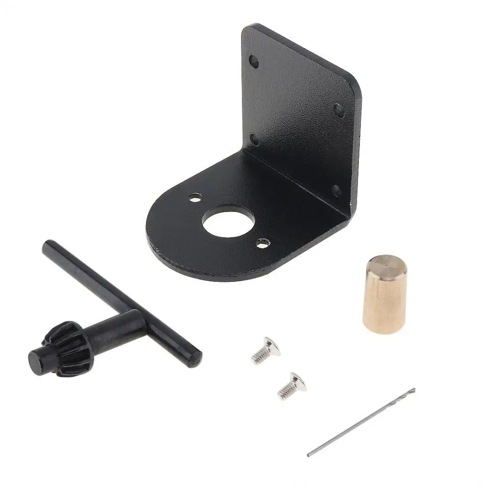 

Electric Drill DC 12V-36V 555 Motor Bench Drill with 0.6-6mm B10 Chuck and Mounting Bracket Lathe Press Motor Tool Set