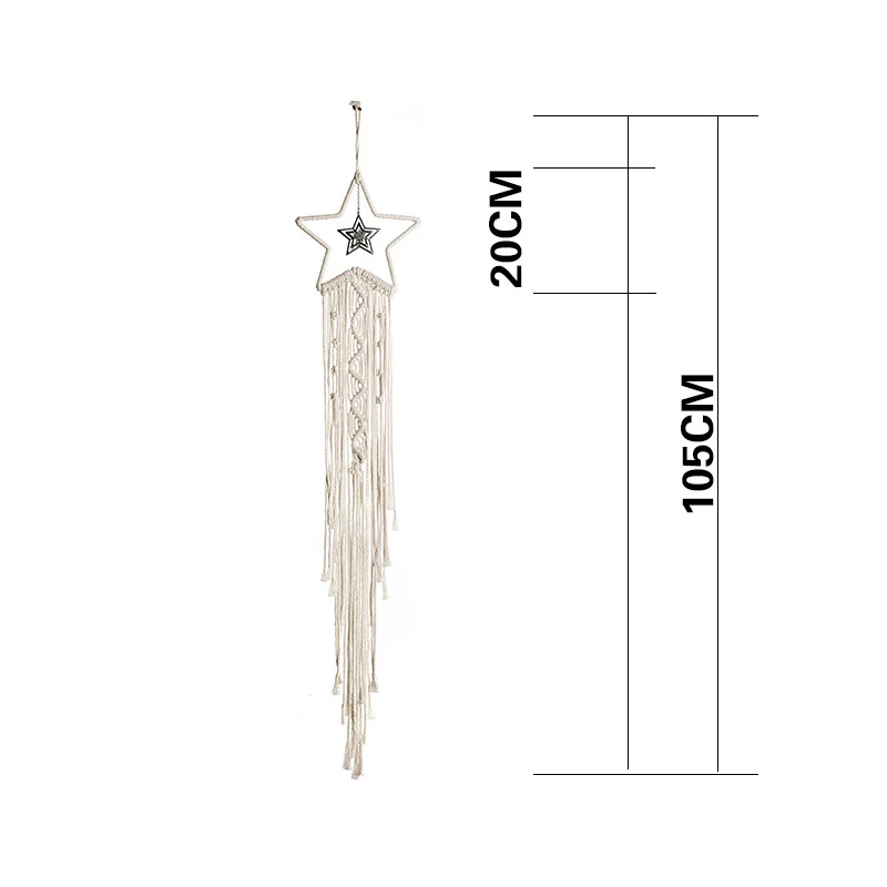 

Bohemian Wall Hanging Hand-woven Tapestry Macrame Home Decoration Nordic Decorative Dream Catcher Pendant
