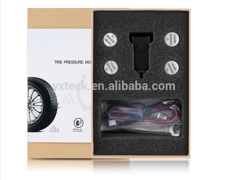 

TPMS Tyre Pressure Monitoring Intelligent System + 4 External Sensors for Tire