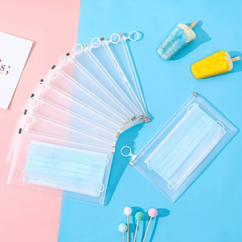 

4 шт., пластиковые пакеты для хранения макияжа на молнии