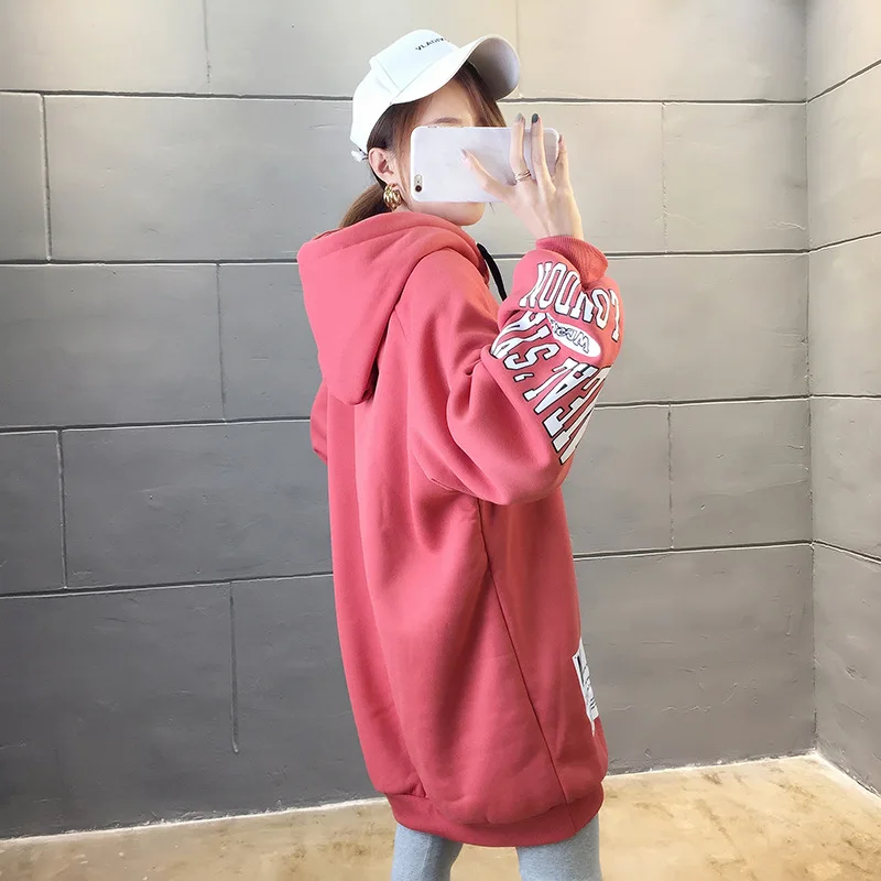 Новинка зимнее пальто в стиле Харадзюку Женская толстовка милая осенне Весенняя