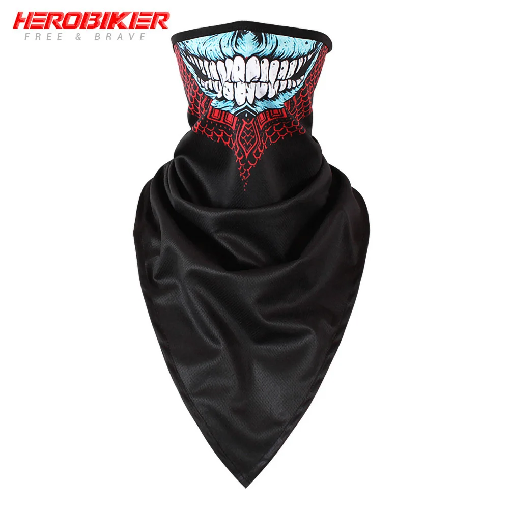 color04 HEROBIKER, новинка, Балаклава, мотоциклетная, мото, защита для лица, дышащая маска, мотоциклетная, многофункциональная, мото, полумаска, Быстросохнущий двигатель - Цвет: color04
