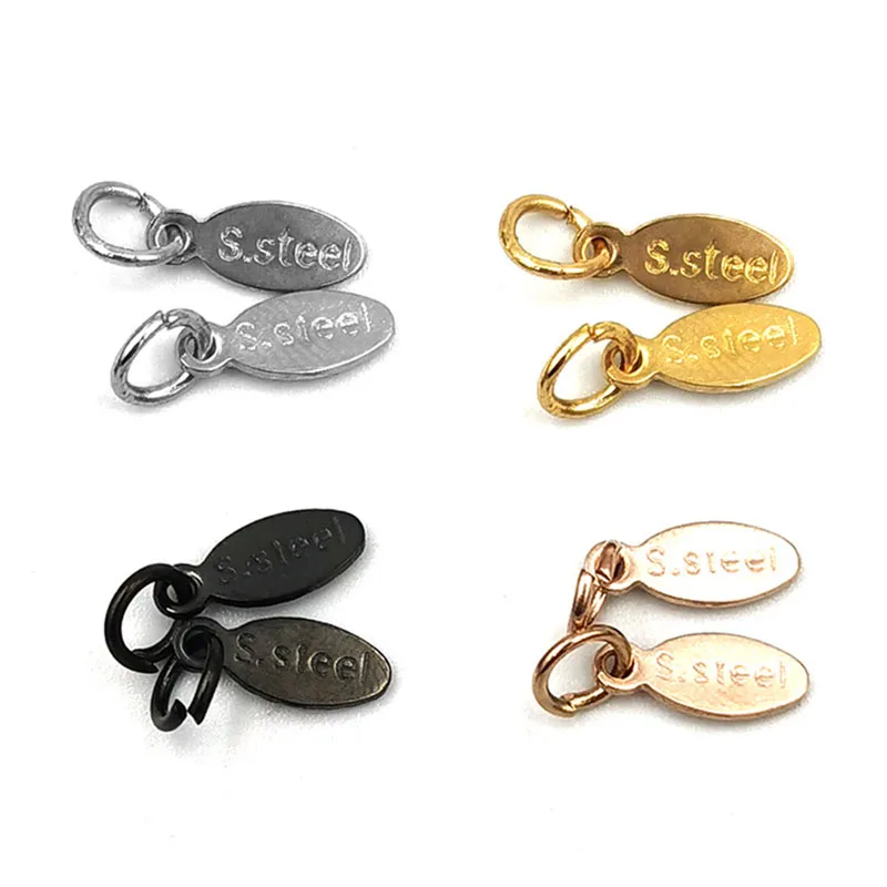 Соединитель для цепочки из нержавеющей стали 100% с логотипом S. Steel металлическая