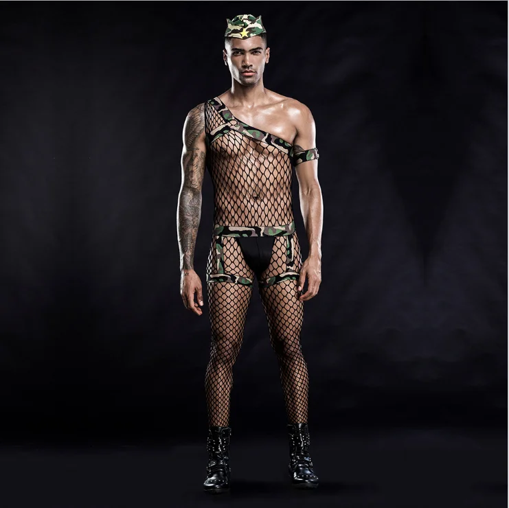 Новое сексуальное Клубное мужское нижнее белье сексуальная камуфляжная