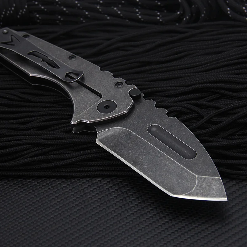 GS303 Folding Knife Stainless Steel Stone Handle Cold finish Blade Camping Hunt Kitchen Outdoor Survival EDC Tools | Инструменты