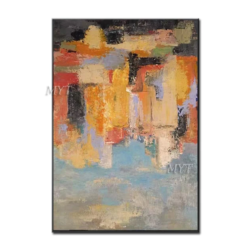 

Free Shipping Hot Sale Hand Painted Abstract Painting On Canvas Modern Oil Picture 1 Piece Wall Art Home Decor Picture Unframed