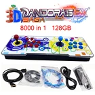 Приставка-джойстик для 2 игроков, 128 в 1, 8000 ГБ, 3D Wi-Fi, функция сохранения, Нулевая задержка, 68 кнопок, джойстик