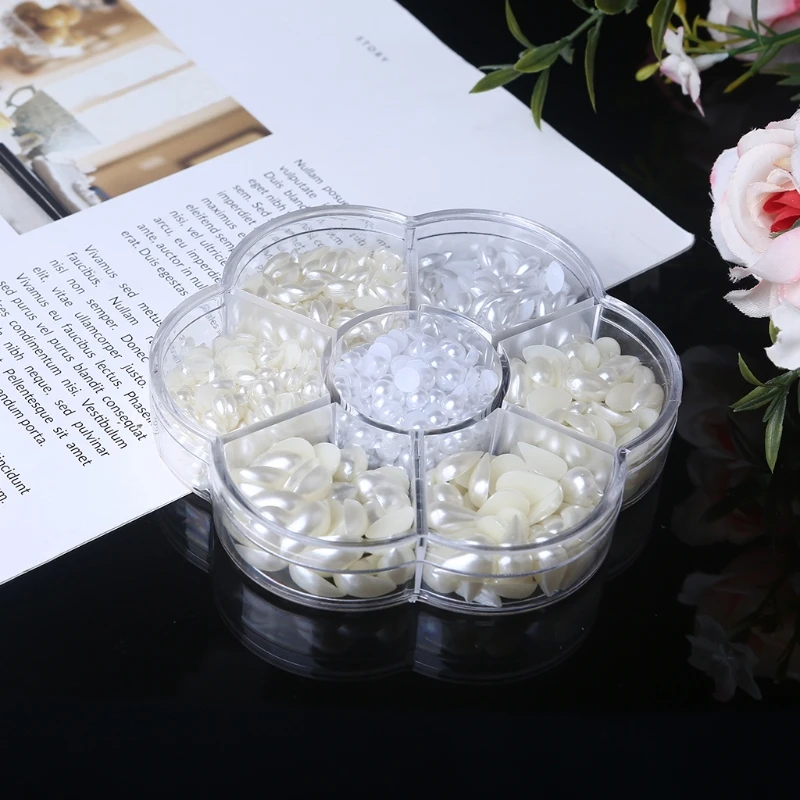 

1 Box 850 PCS 5-12mm DIY Water Drop Shape Non-porous Beads for Garment Sewing Supplies