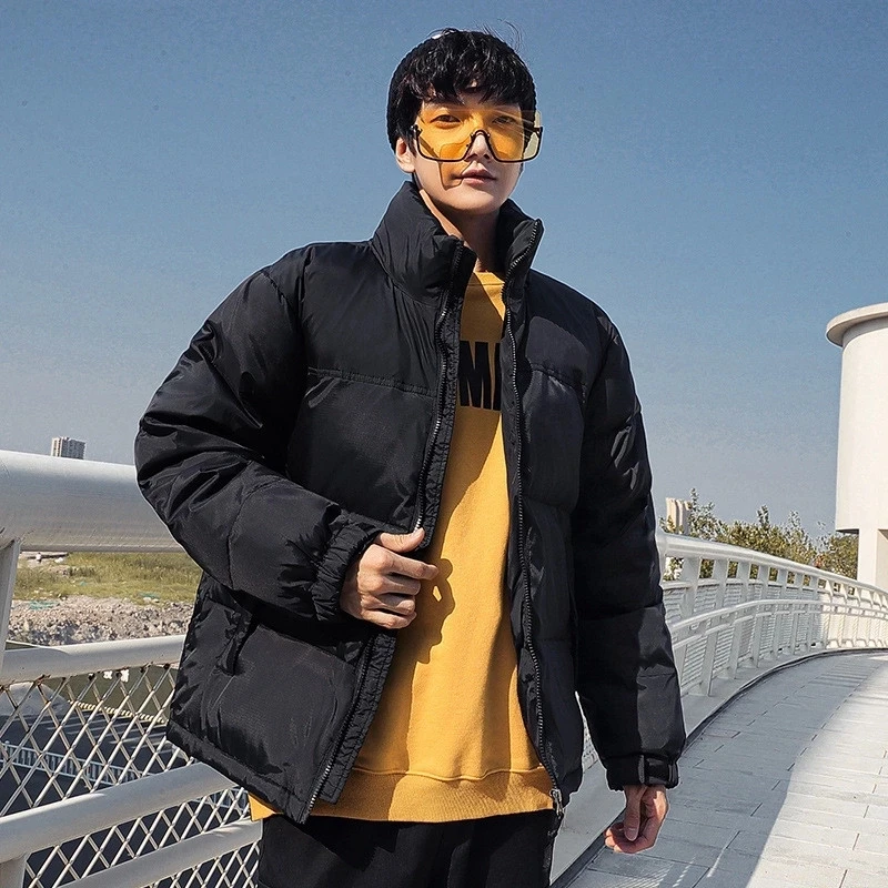 

Puffer Jackets Men/Ladies Top Casual Stand Collar Warm Down Mixed Colors Couple Cotton Coats Winter America Brand North Parkas