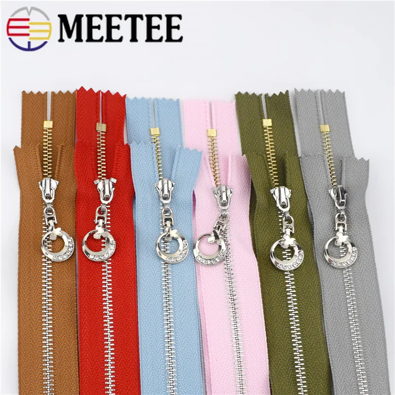 Meetee 3 шт. 15 30 см # металлическая застежка молния с закрытым концом золотые