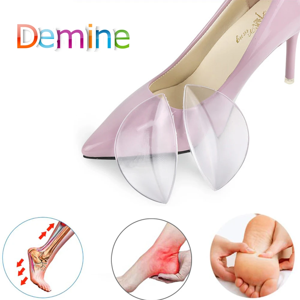 

Силиконовые Гелевые Вкладыши Demine для женщин, ортопедические вкладыши для пятки, для плоскостопия, для высоких пяток, ортопедические вклады...