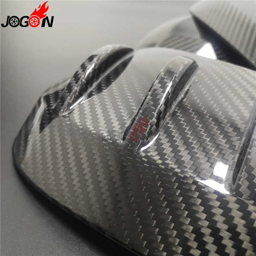 Выхлопной трубы из углеродного волокна для Toyota RAV4 Highlander Noah R80 Voxy Esquire 4runner Hilux Fortuner Innova боковой корпус бокового зеркала элемент облицовки корпуса