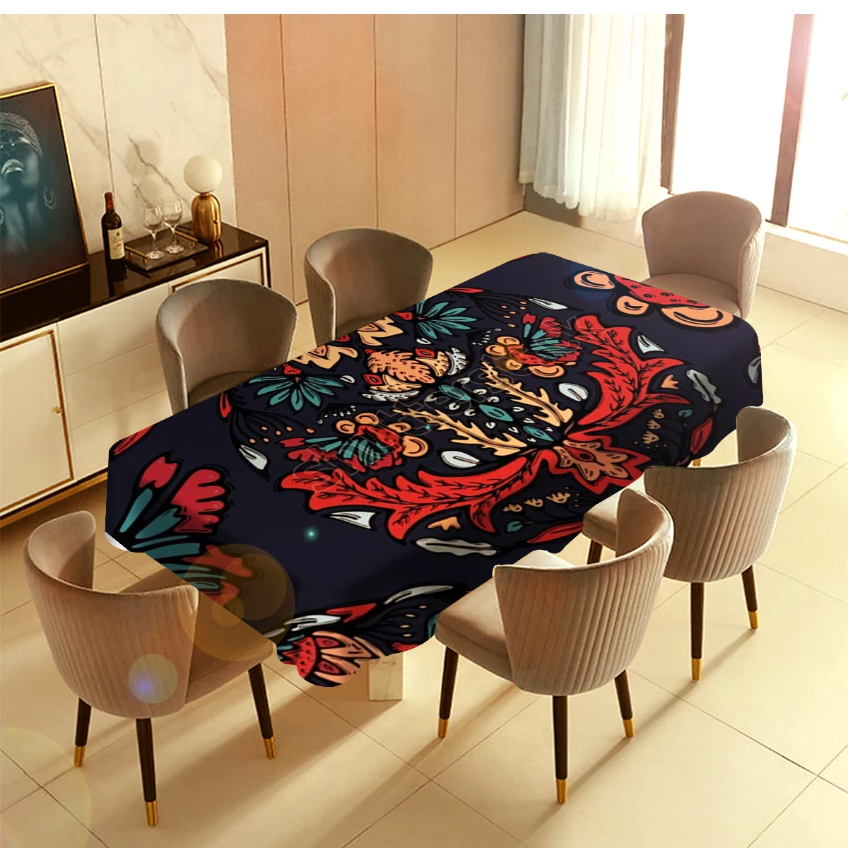 

Богемный цветок Мандала барбекю для пикника домашняя Праздничная скатерть