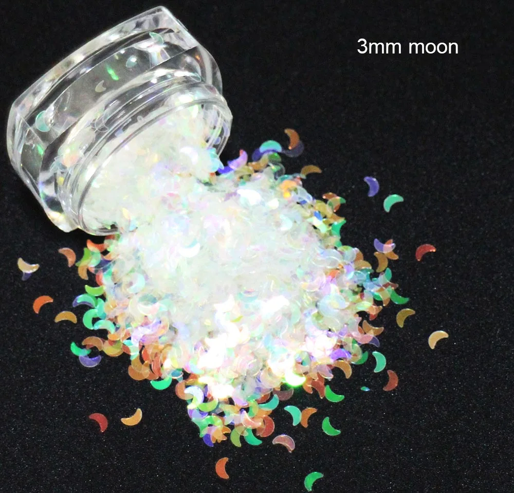 24 разные формы блестками выбор переливчатая Радуга блестящие ломтики 3D дизайн