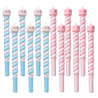 12pcsset fancy cute school pens unicorn kawaii girl anime stationery candy sugar funny rollerball ballpoint kawai gift thing